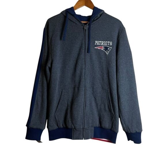 NWT! NFL patriots reversible coat. Size large - Picture 7 of 13